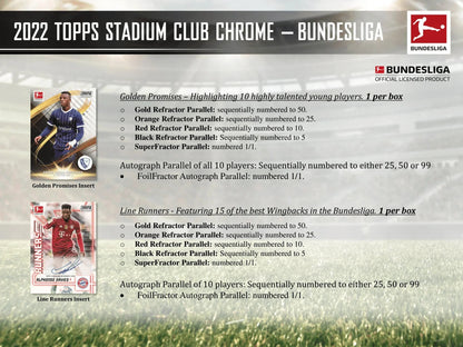 Topps - 2021/22 Bundesliga Stadium Club Chrome Football (Soccer) - Hobby Box