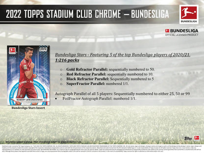 Topps - 2021/22 Bundesliga Stadium Club Chrome Football (Soccer) - Hobby Box