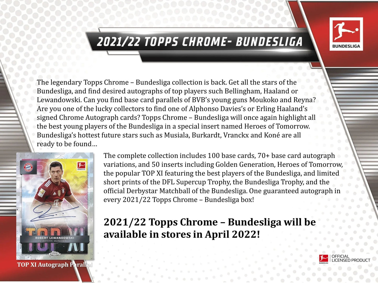 Topps - 2021/22 Chrome Bundesliga Football (Soccer) - Hobby Box