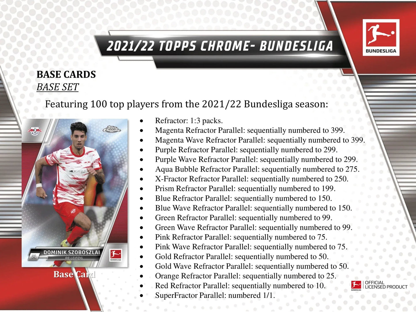 Topps - 2021/22 Chrome Bundesliga Football (Soccer) - Hobby Box