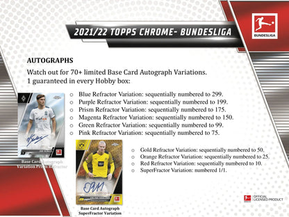 Topps - 2021/22 Chrome Bundesliga Football (Soccer) - Hobby Box