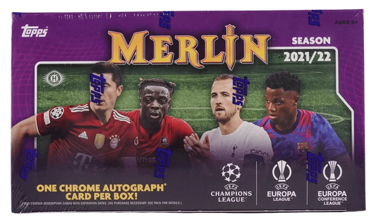 Topps - 2021/22 Chrome Merlin UEFA Champions League Football (Soccer) - Hobby Box