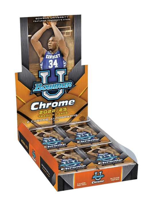 Topps - 2022/23 Bowman University Chrome Basketball (NBA) - Hobby Box (24 Packs)