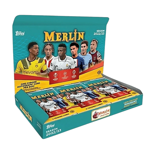 Topps - 2022/23 Chrome Merlin UEFA Club Competitions Football (Soccer) - Hobby Box
