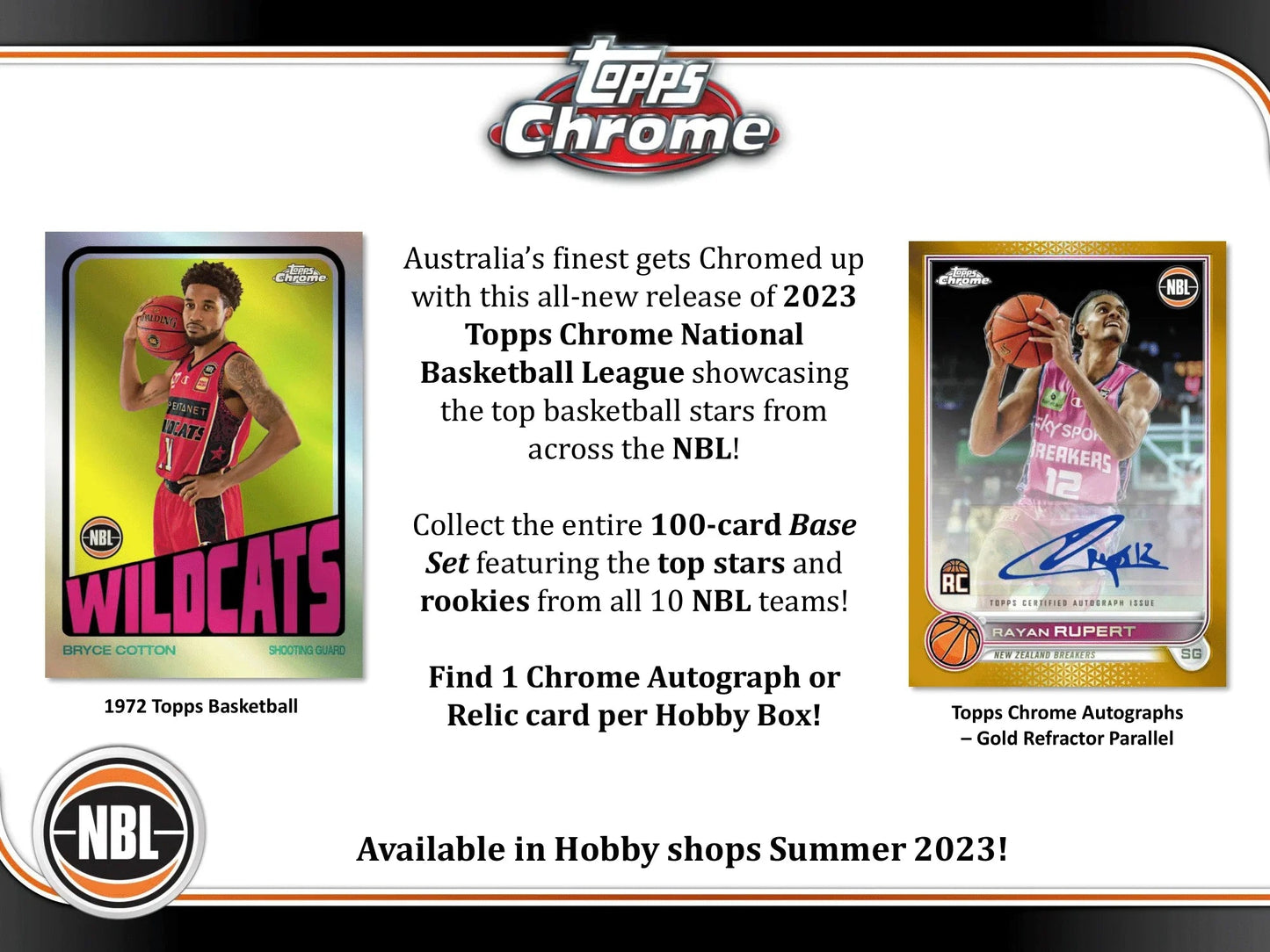 Topps - 2022/23 Chrome National Basketball League (NBL) - Hobby Box