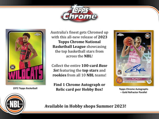 Topps - 2022/23 Chrome National Basketball League (NBL) - Hobby Box