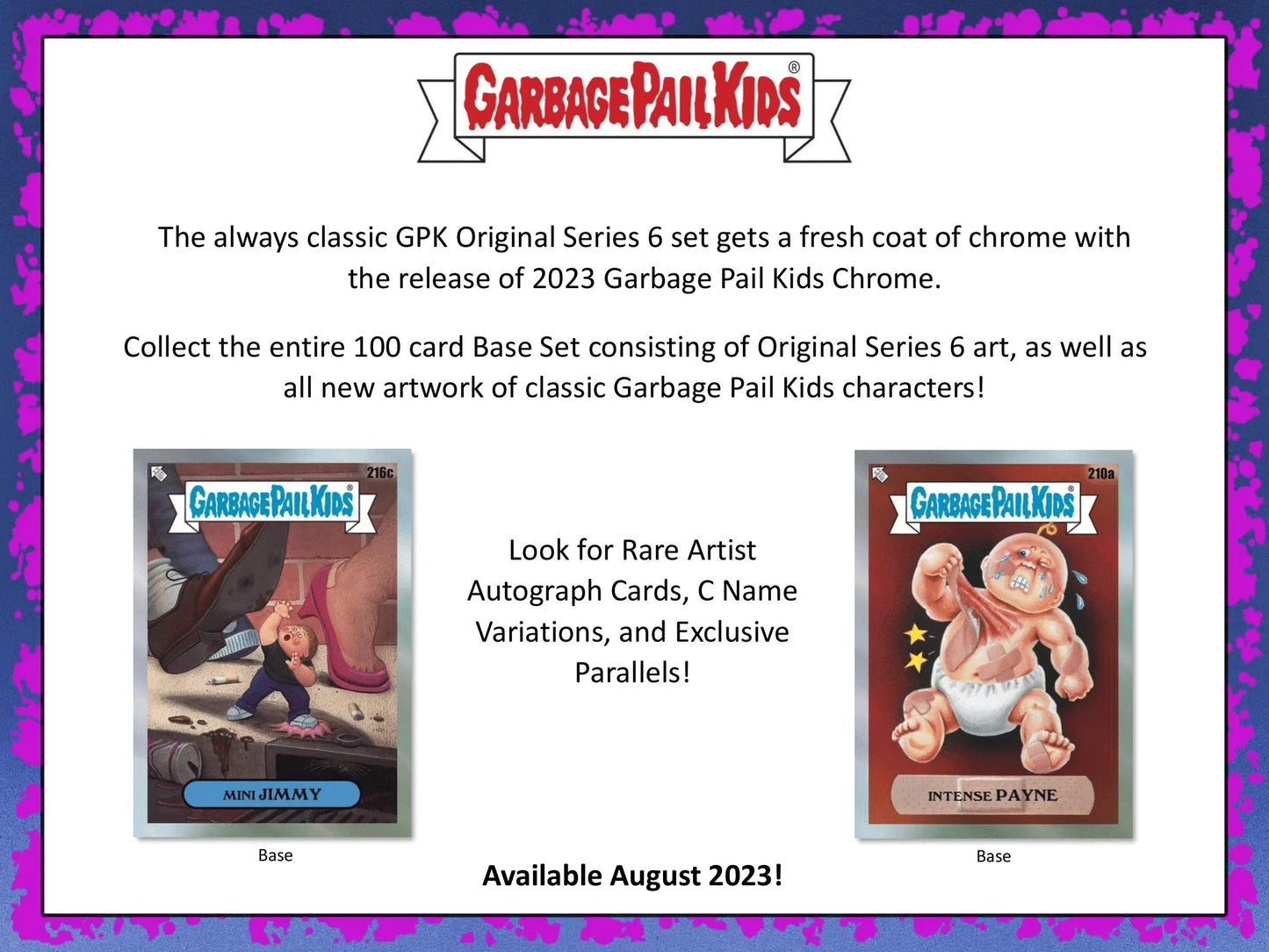 Topps - 2023 Chrome Garbage Pail Kids - Hobby Box