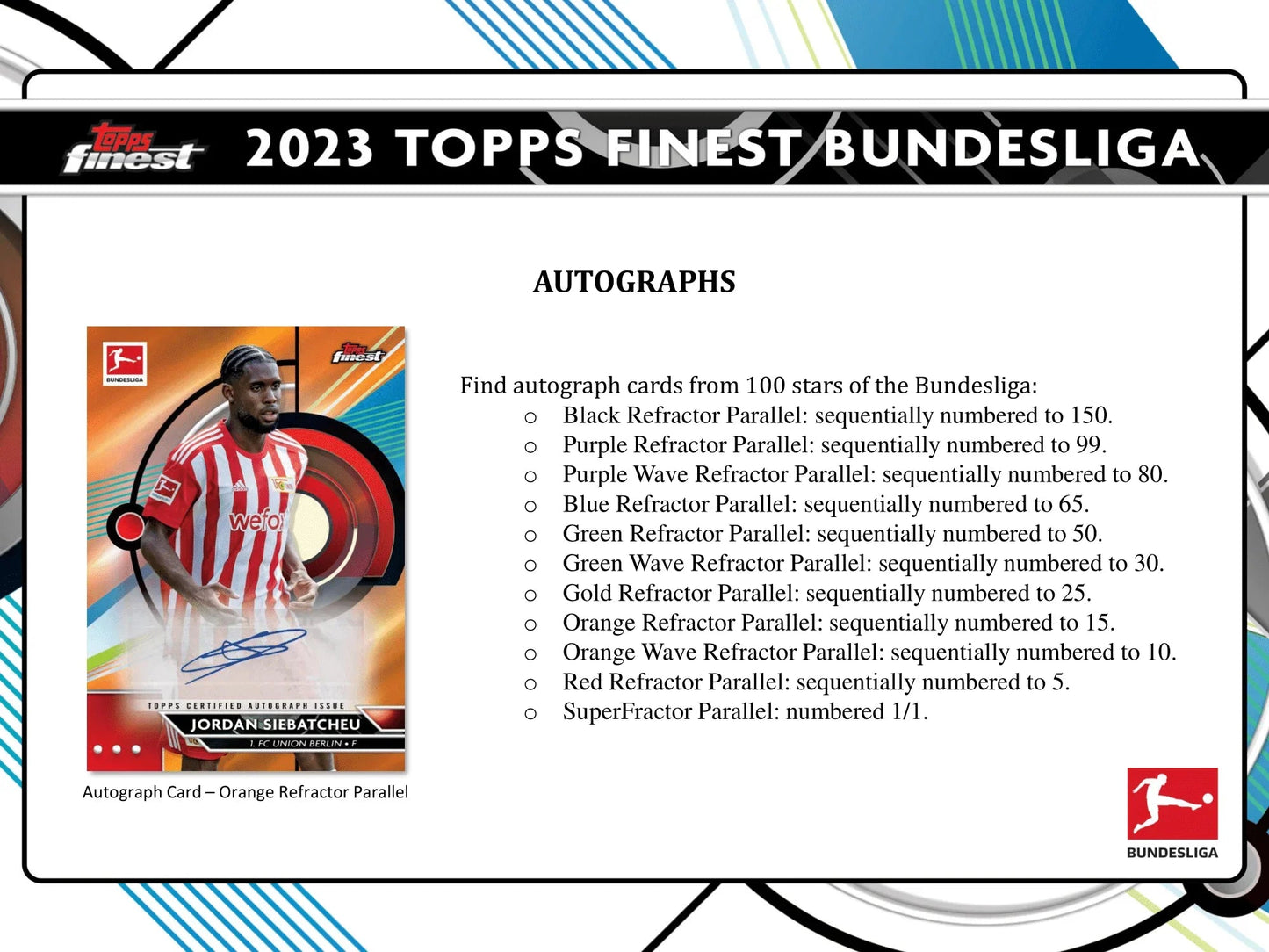 Topps - 2023 Finest Bundesliga Football (Soccer) - Hobby Box