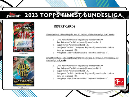 Topps - 2023 Finest Bundesliga Football (Soccer) - Hobby Box